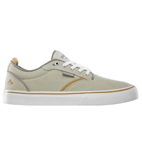 Emerica Dickson Biege Mens Suede Skateboard Shoes