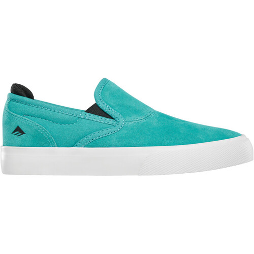 Emerica The Wino G6 Slip-On Aqua Youth Suede Skateboard Shoes [Size: 3]