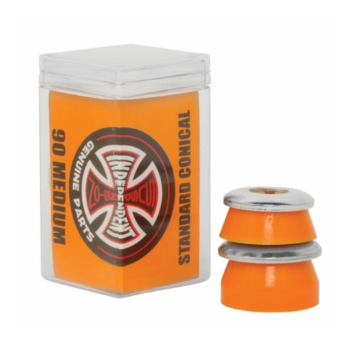 Independent Cushions Standard Conical Medium Orange 90a Skateboard Bushings