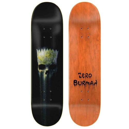 Zero Burman Springfield Horror Simpsons 8.5" Skateboard Deck