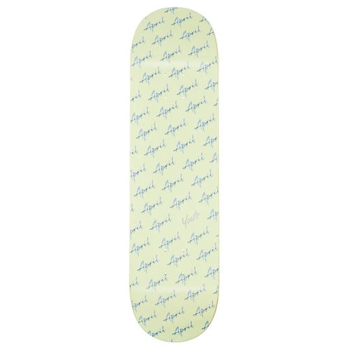 April Yuto Script 8.25" Skateboard Deck