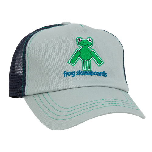 Frog Perfect Frog Grey Navy Trucker Snapback Cap