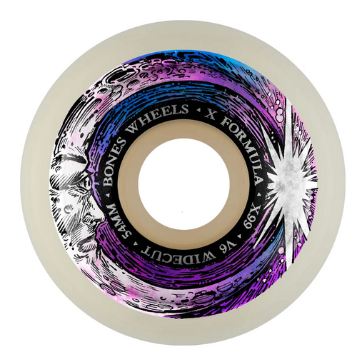 Bones X-Formula V6 Moon Beam 54mm 99a Skateboard Wheels