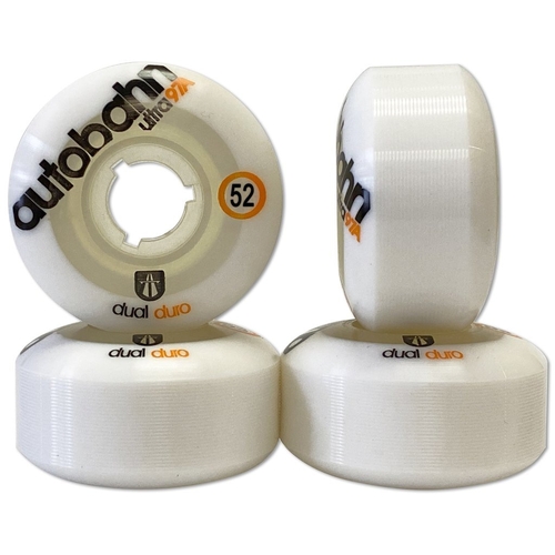 Autobahn 53mm 97a Dual Duro Ultra White Skateboard Wheels