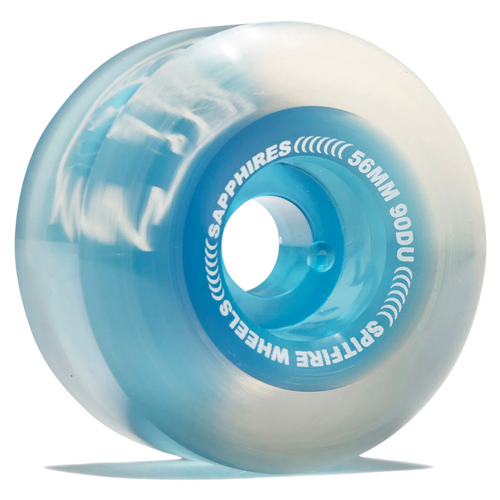 Spitfire Sapphires Clear Blue 56mm 90a Skateboard Wheels