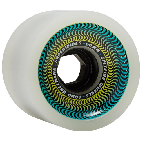 Spitfire Superwides Ice Grey 60mm 80a Skateboard Wheels