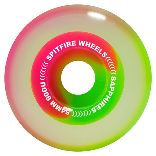 Spitfire Sapphires Pink Green 54mm 90a Skateboard Wheels