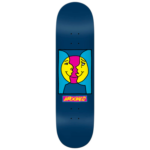 Krooked Moonsmile Navy 8.25" Skateboard Deck