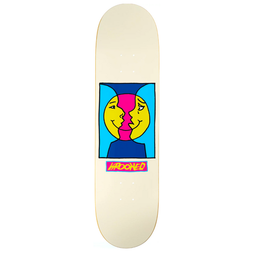 Krooked Moonsmile Cream 8.38" Skateboard Deck