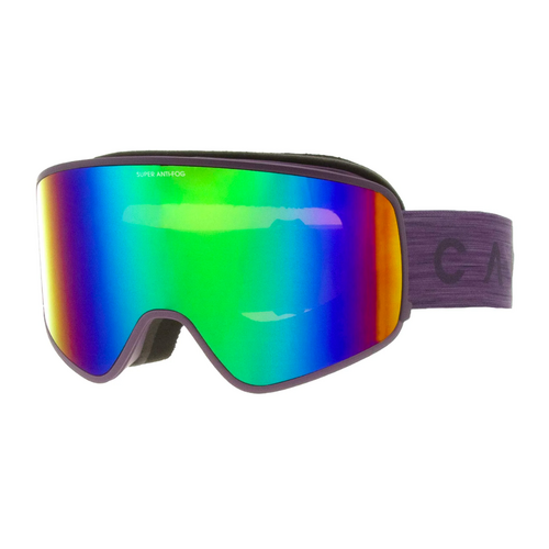 Carve Summit Matte Violet Snow Goggles - Amber Green Purple Iridium Lens