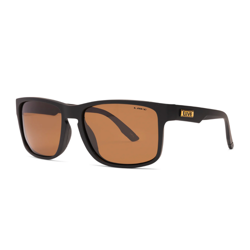 Liive Split Polar Matte Black Sunglasses