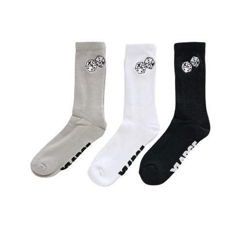 XLarge Dice Multi Coloured Socks 3-Pack