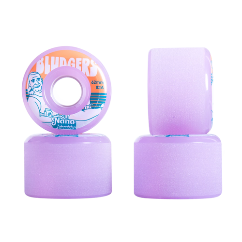 Nana Bludgers Lavender Rinse 62mm 82a Skateboard Wheels