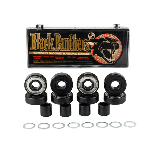 Black Panthers Abec 3 Skateboard Bearings