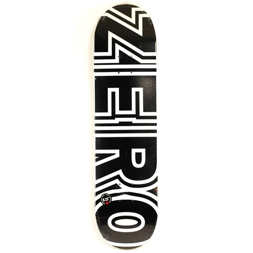 Zero Bold Black White 8.5" Skateboard Deck