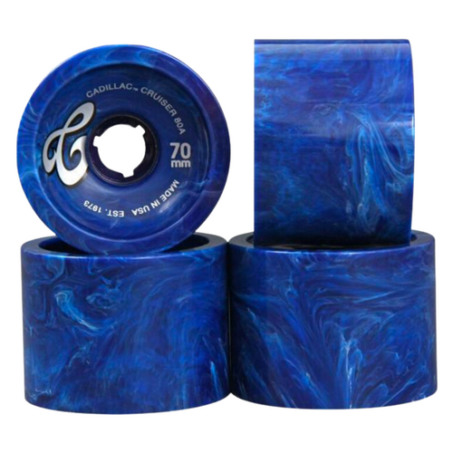 Cadillac Blue Marble 70mm 80a Skateboard Cruiser Wheels