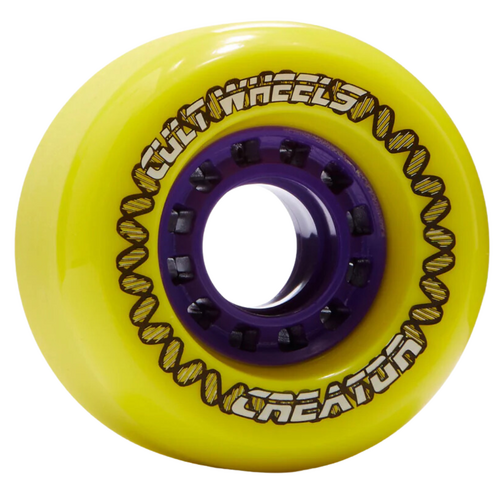 Cult Creator SG Yellow 72mm 83a Skateboard Wheels