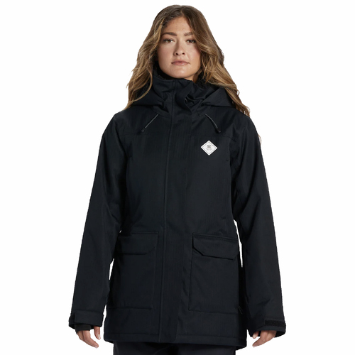 DC Phoenix Parka Technical Snow Jacket 15K Black Womens Snowboard Jacket