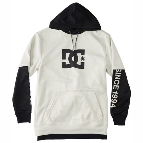 DC Dryden Silver Birch DWR Mens Double Layer Snowboard Hoodie