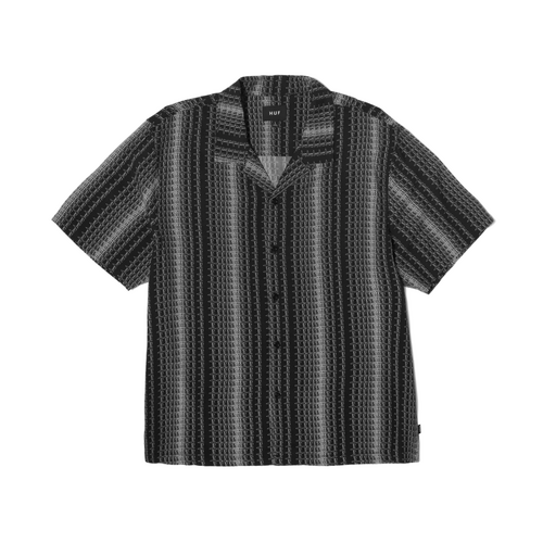 HUF Script Stripe Black Resort Shirt