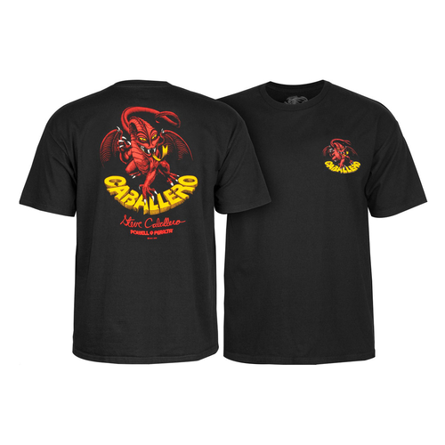 Powell Peralta Caballero Original Dragon Black Mens Short Sleeve T-Shirt