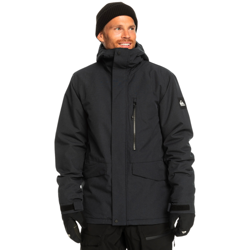 Quiksilver Mission Solid True Black Mens Snow Jacket [Size: Small]