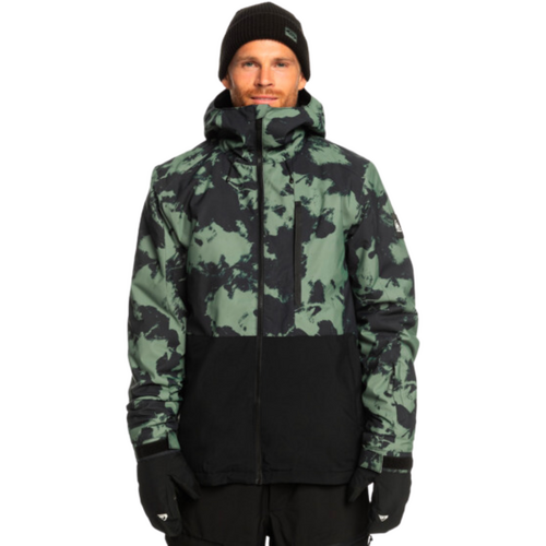 Quiksilver Mission Printed Block Tye Dye Laurel Wreath Mens Snow Jacket