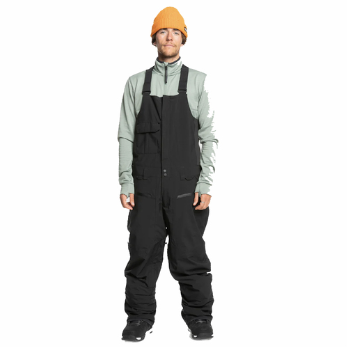 Quiksilver Utility True Black Mens Technical Snow Bib Pants