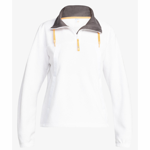 Roxy Chloe Kim Mid Layer Bright White Womens Fleece