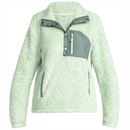 Roxy Alabama Cameo Green Womens Fleece Jacket Jumper