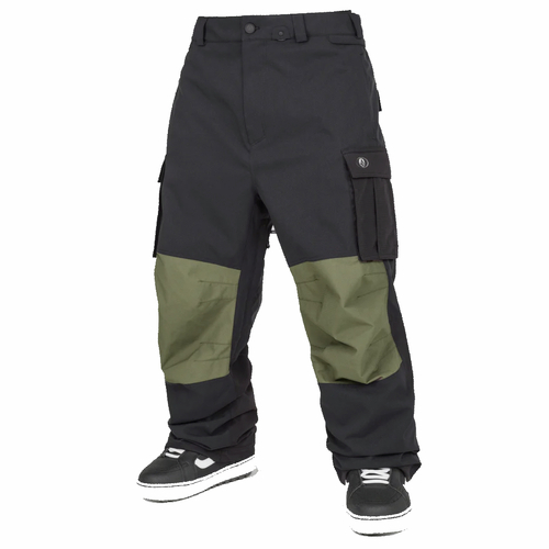 Volcom NWRK Baggy Black 15k Mens 2025 Snowboard Pants [Size: Small]