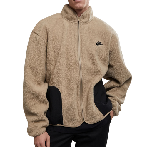 Nike Sherpa Fleece Brown Winter Jacket