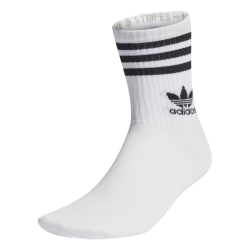 Adidas Mid Cut White Crew Socks 3 Pack