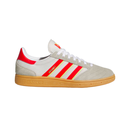 Adidas Busenitz Vintage Feather Grey Red Unisex Skateboard Shoes [Size: 10]