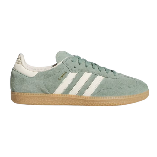 Adidas Samba ADV Silver Green Wonder White Unisex Skate Shoes