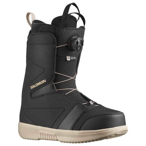 Salomon Faction BOA Black Rainy Day 2024 Snowboard Boots [Size: 8]