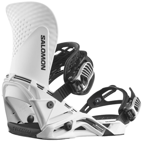 Salomon Hologram White Unisex 2024 Snowboard Bindings [Size: Medium]