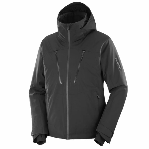 Salomon Brilliant Deep Black 20k Mens Snow Jacket