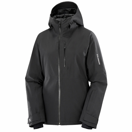 Salomon Highland Deep Black Womens Snow Jacket