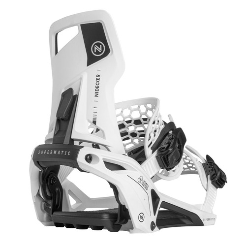 Nidecker Supermatic White 2024 Snowboard Bindings