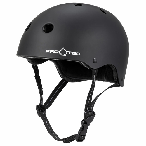 Pro Tec Low Pro Certified Matte Black Skateboard Helmet