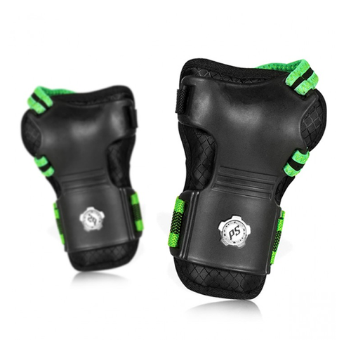 Powerslide Phuzion Black Green Mens Wrist Guards