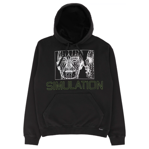 Quasi Simulation Black Mens Hoodie