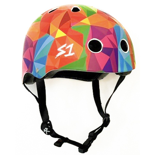 S1 Lifer Certified Geometric Colours Skateboard Helmet