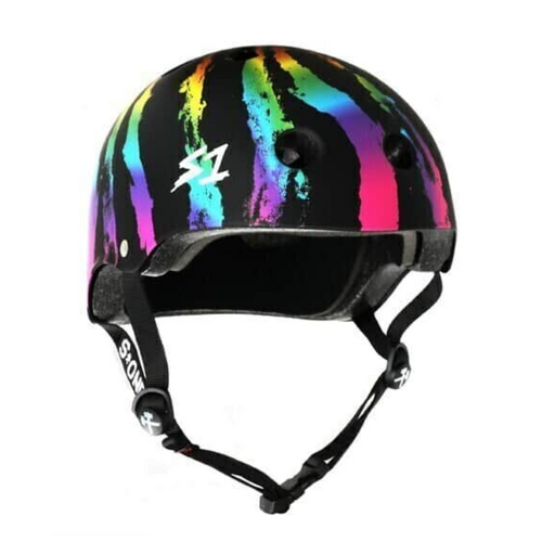 S1 Lifer Certified Rainbow Swirl Skateboard Helmet