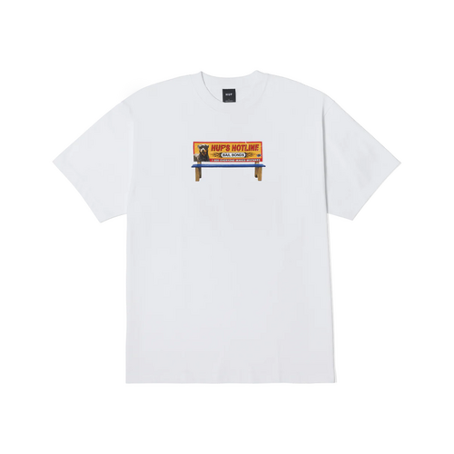 HUF Bail Bonds White Mens Short Sleeve T-Shirt