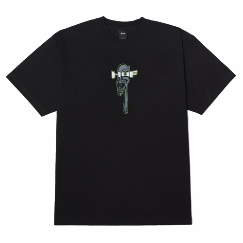 Huf Vise Black Mens T-Shirt