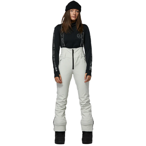 Rojo Soft Shell High Rise Snow White 10K Womens Snowboard Pants