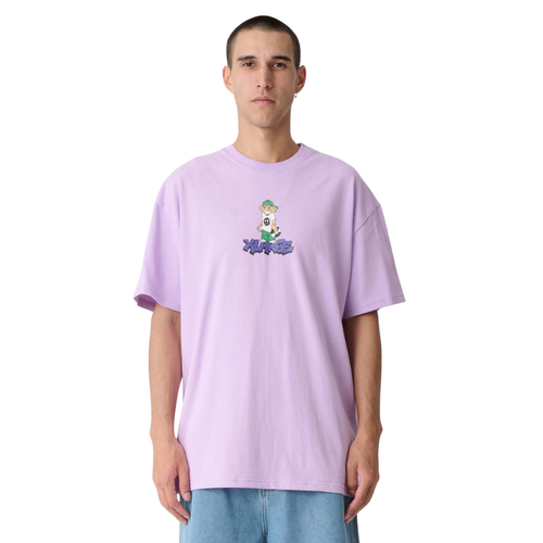 XLarge Peace Man Light Purple Short Sleeve Tee